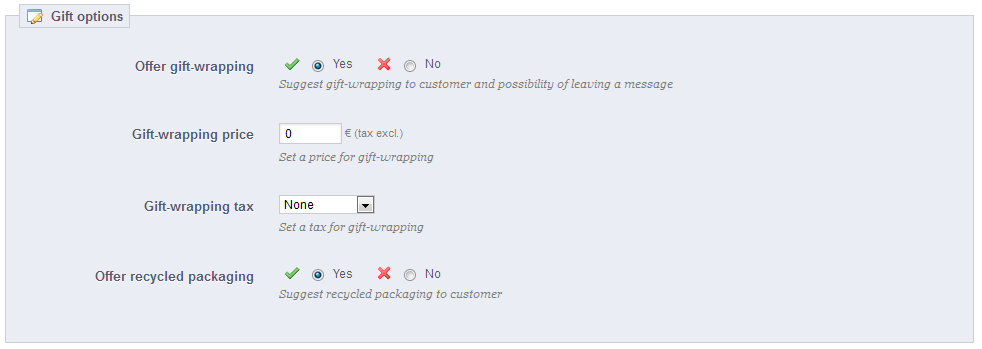 PrestaShop 1.5 > Understanding the Preferences > pref003-orderGiftOptions.png