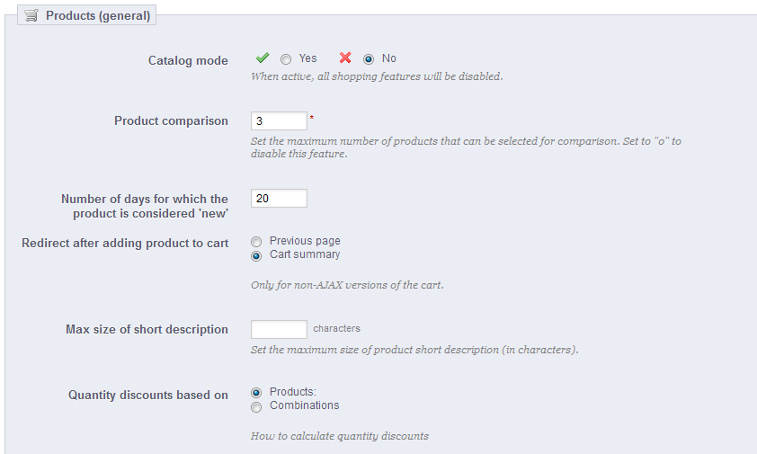 PrestaShop 1.5 > Understanding the Preferences > pref004-orderProductGeneral.png