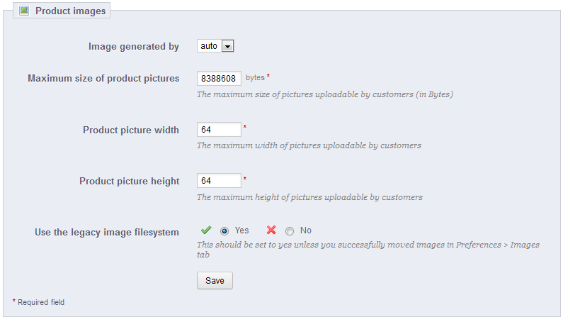 PrestaShop 1.5 > Understanding the Preferences > pref023-imageProductPref.png