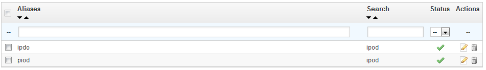 PrestaShop 1.5 > Understanding the Preferences > pref034-searchAliasList.png