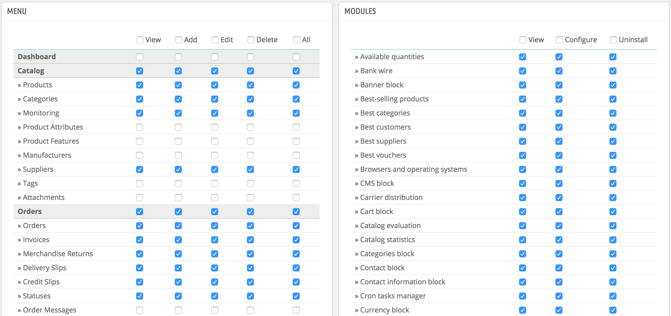 PrestaShop 1.6 > Profile permissions > adm012-permissions-en2-161.png