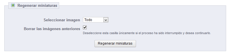 PrestaShop 1.5 > Comprender las Preferencias > preferencias024-Regenerar-imagenes-en-miniatura.png